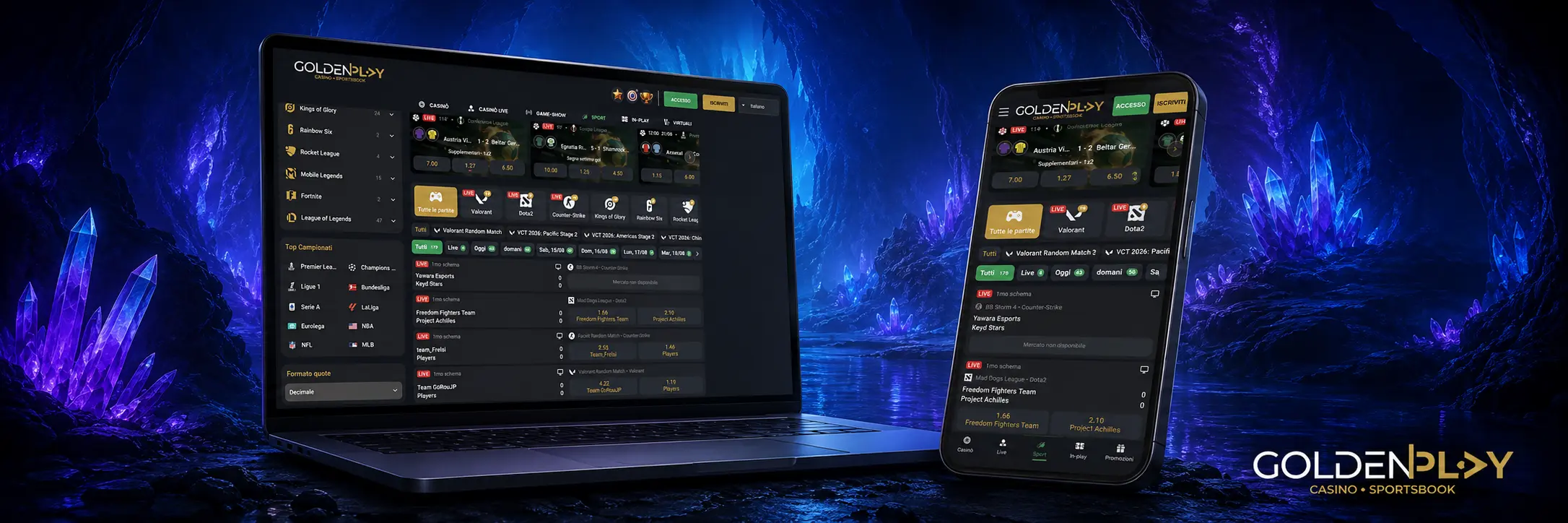 Come Effettuare il Login su Golden Play